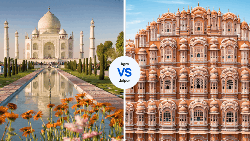 Agra vs Jaipur – compare royal heritage travel in India